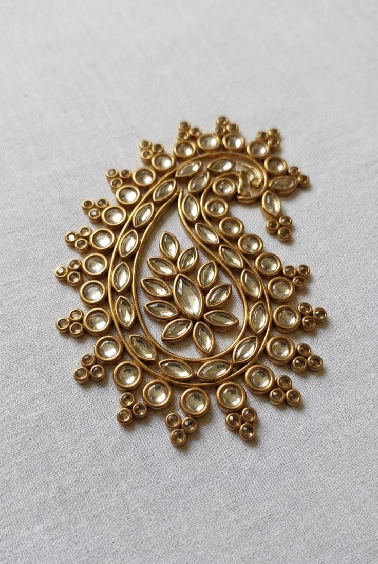 Thilagam Matt Color Kundan - Orange