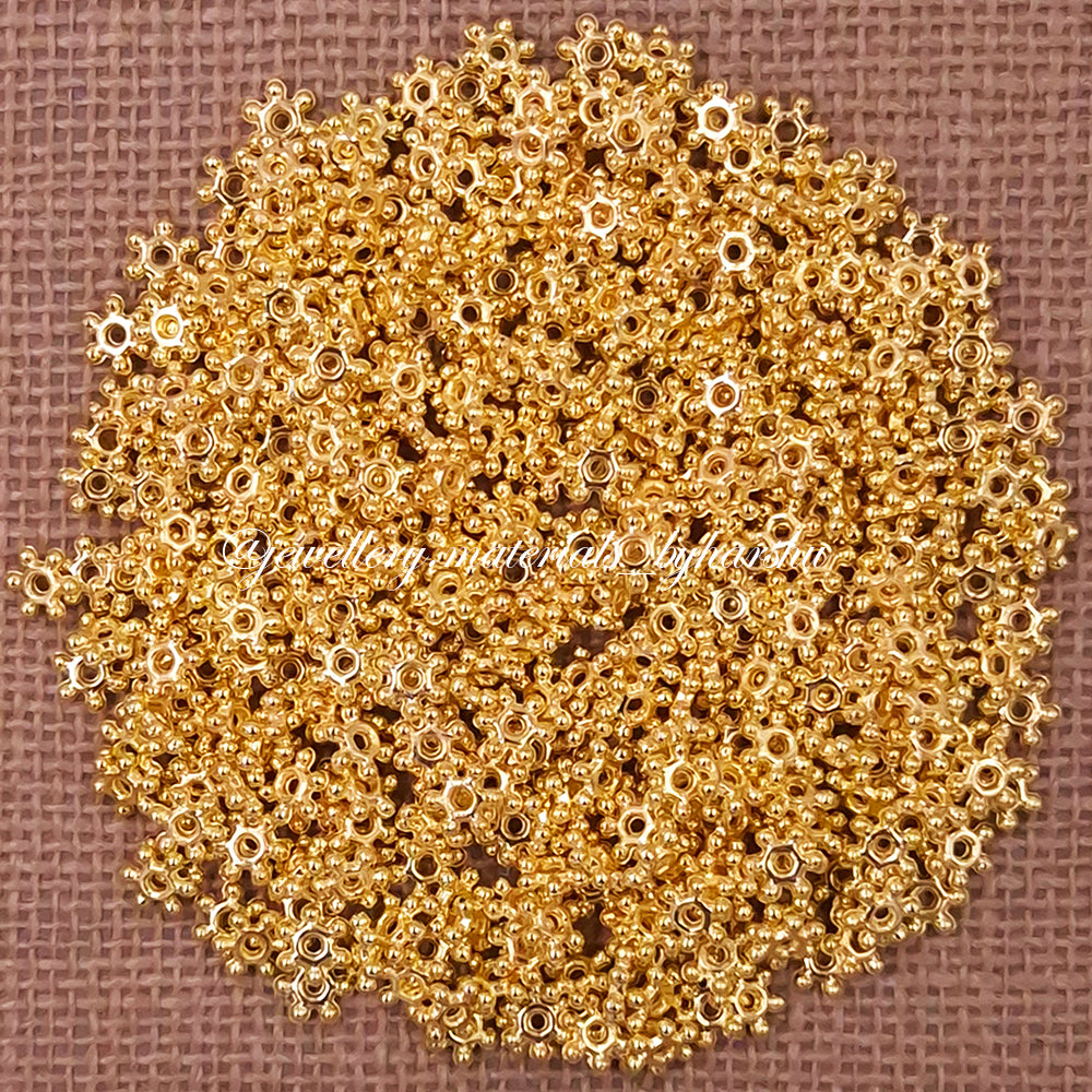 8MM Gold Spacer Beads