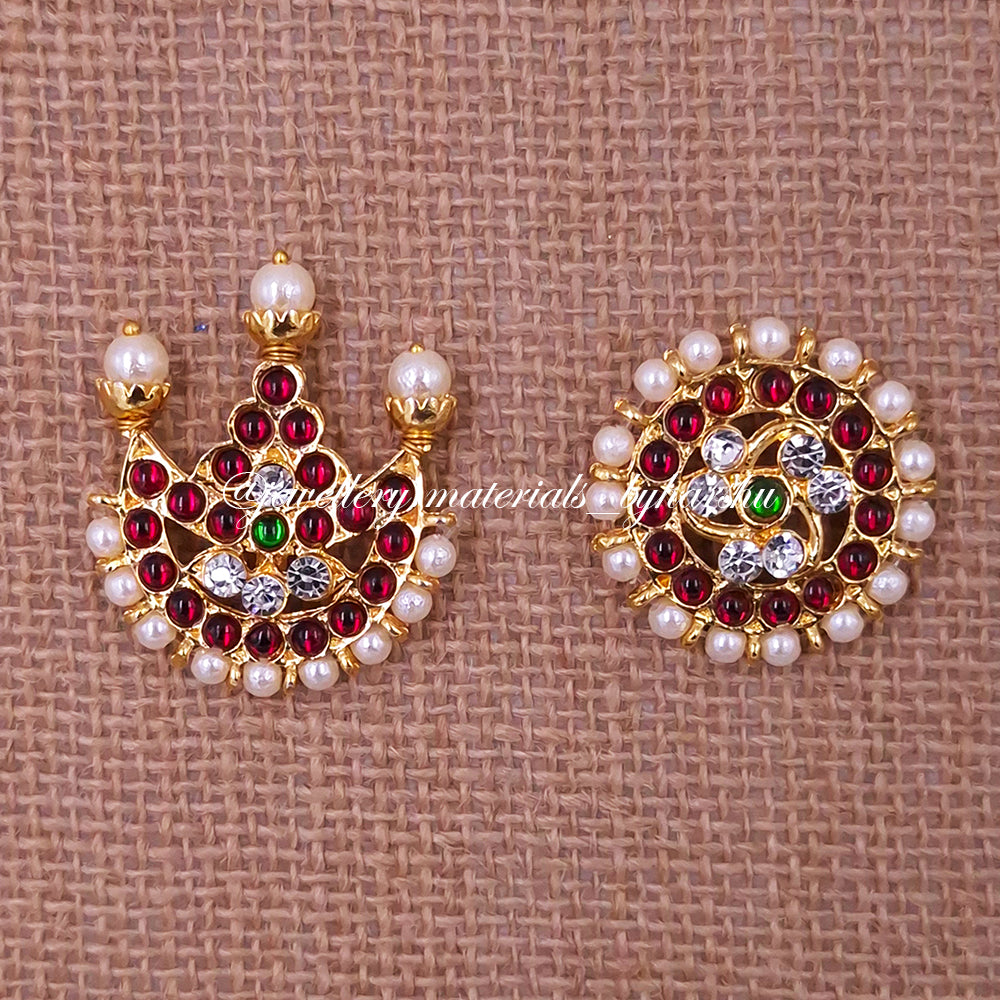 40 x 35MM Kemp Moon and 32MM Sun Pendant (Red, White and Green)
