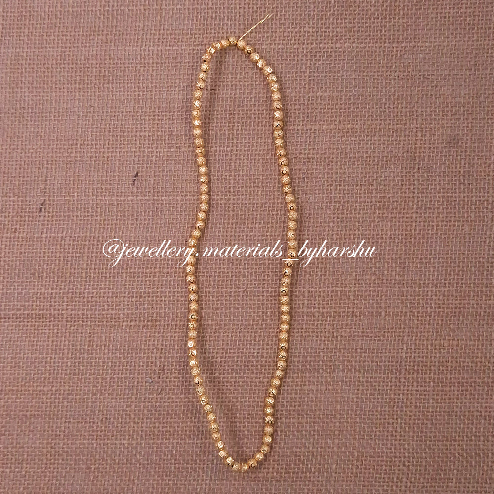 5MM Gold Bindi Beads (1 String)